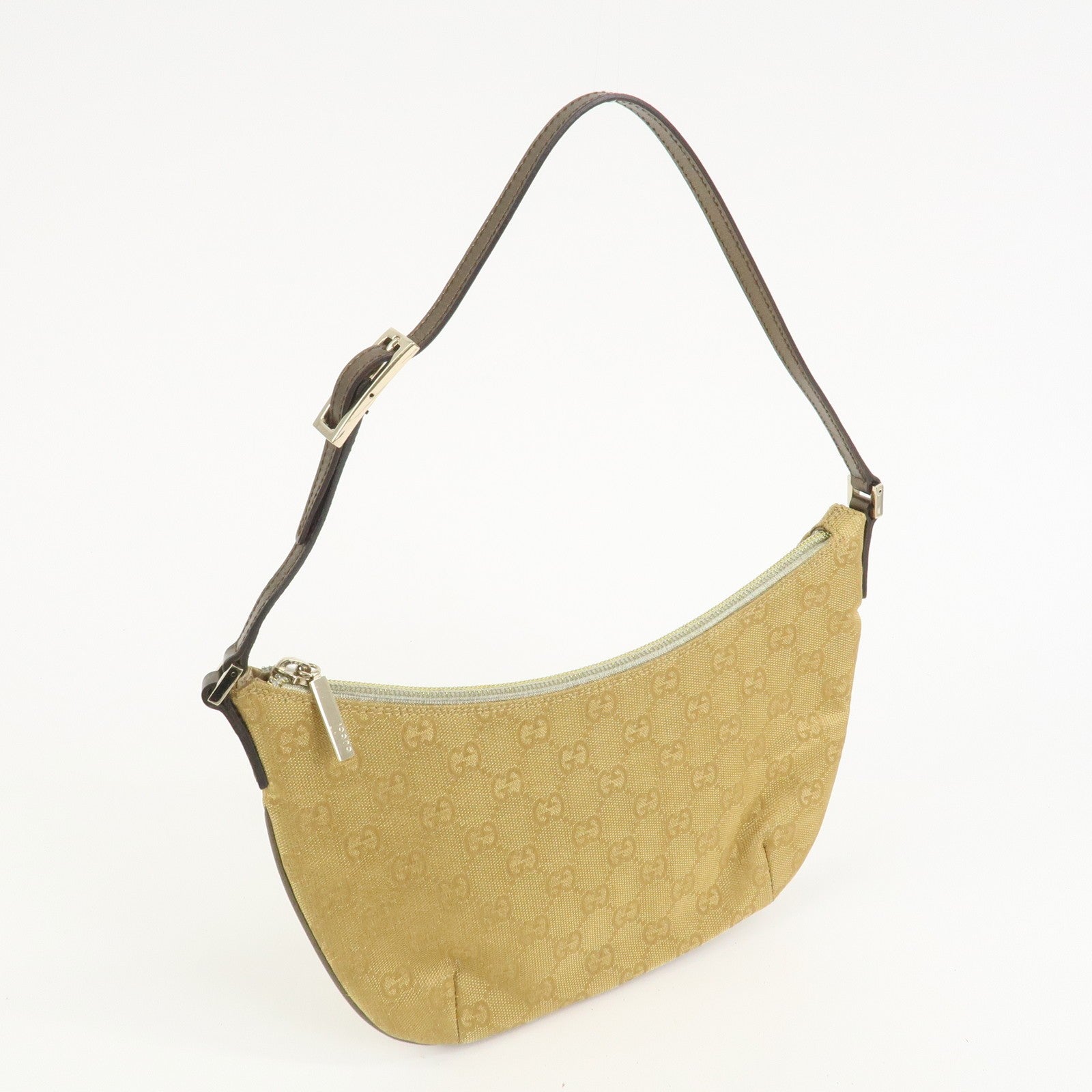 Gucci Shoulder Bag - Gold, GG Canvas Leather