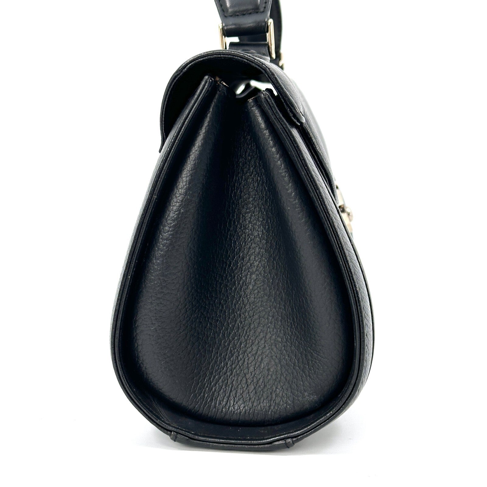 Burberry Vintage Hand Bag - Black, Leather