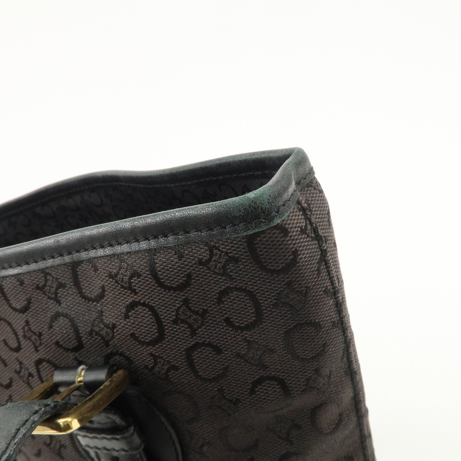 Celine C Macadam Tote Bag - Black, Canvas