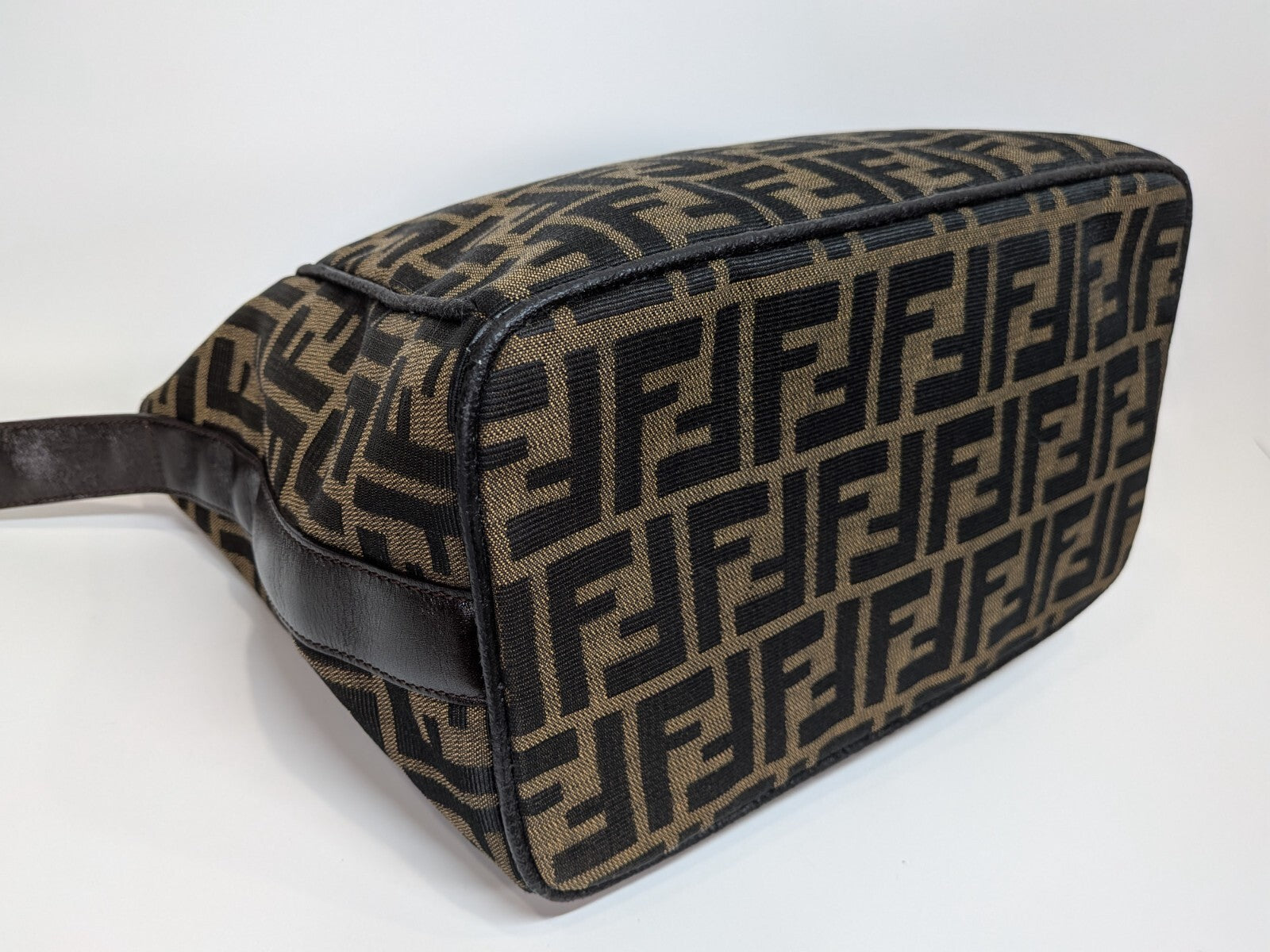 Fendi Zucca Handbag - Brown, Canvas Leather