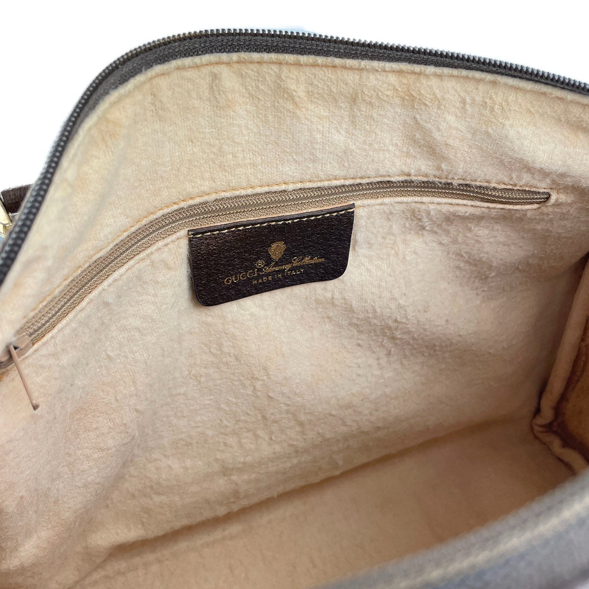 Gucci Old Gucci Sherry Line Handbag - Beige Brown, PVC Leather