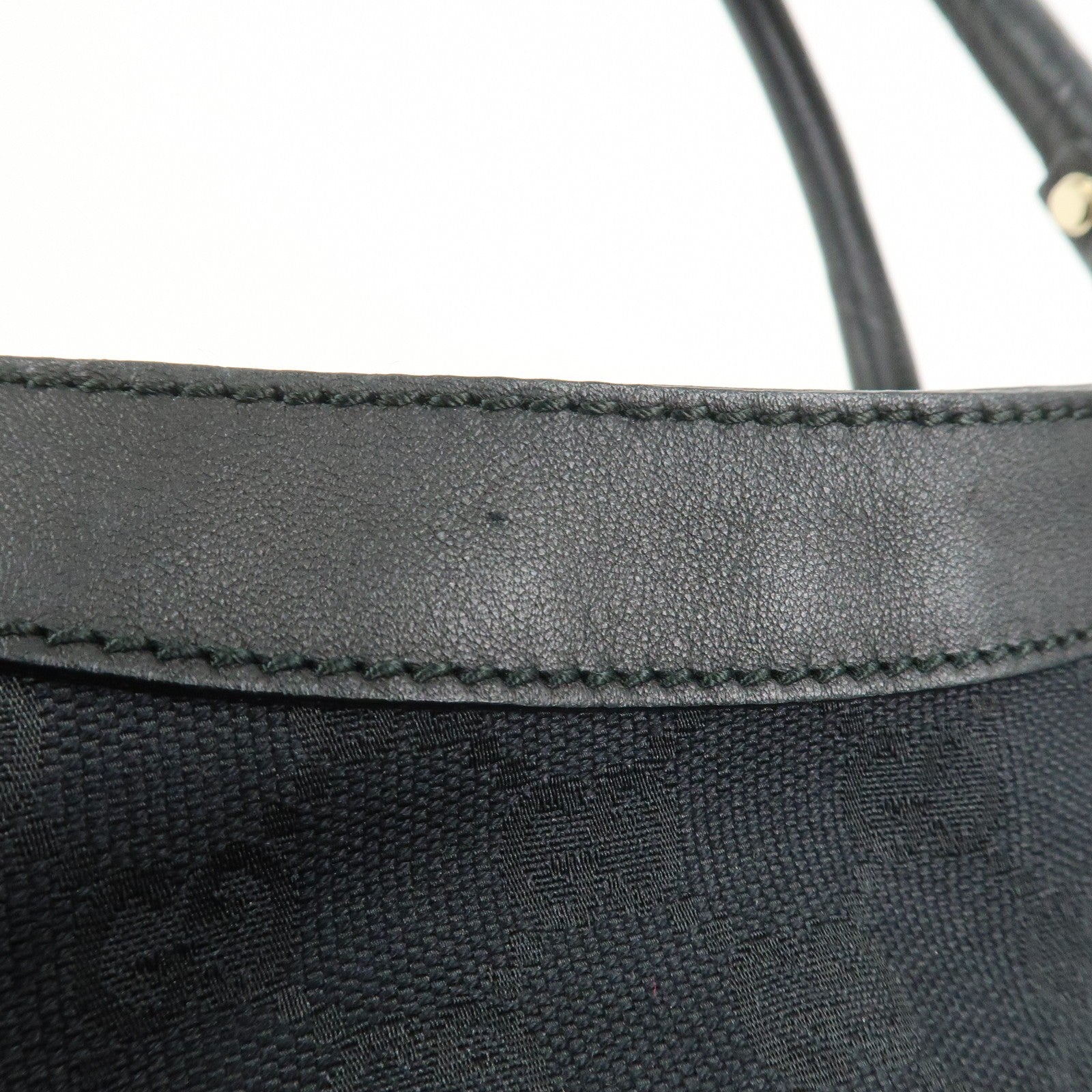 Gucci Abbey Shoulder Bag - Black, GG Canvas, Leather