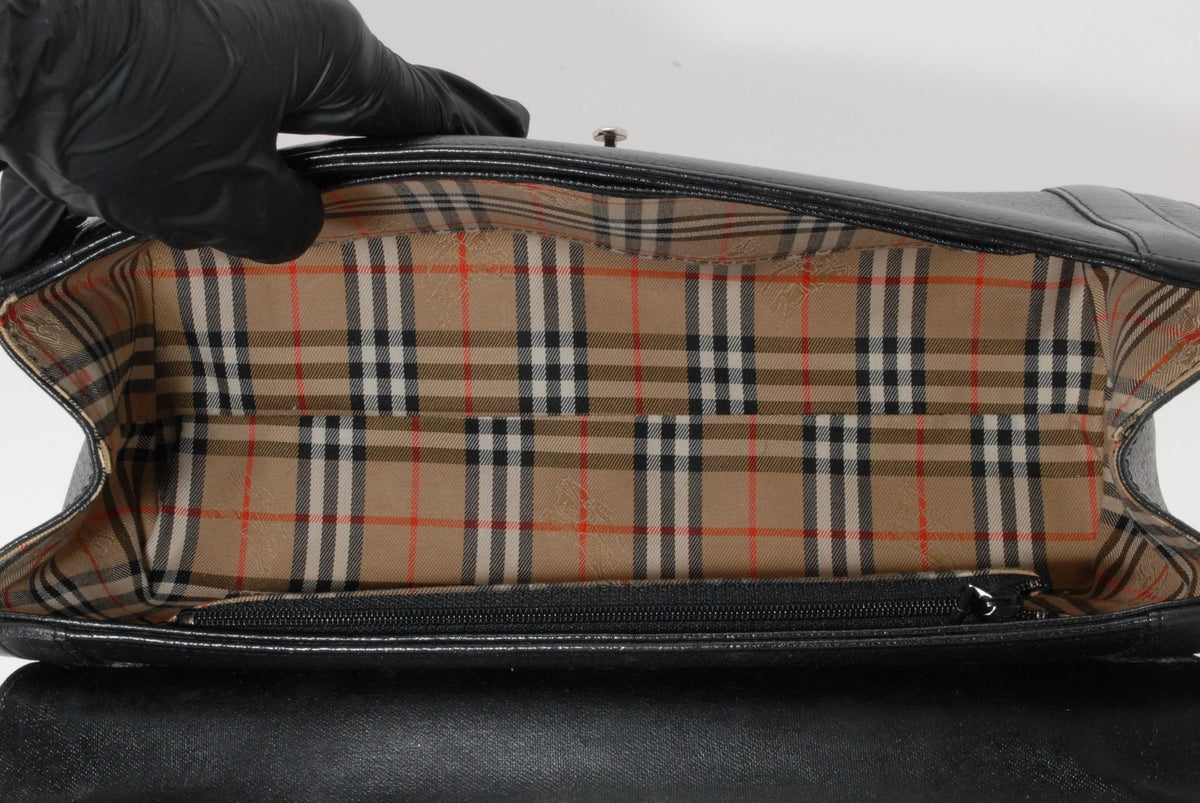 Burberry Hand Bag - Black, Leather
