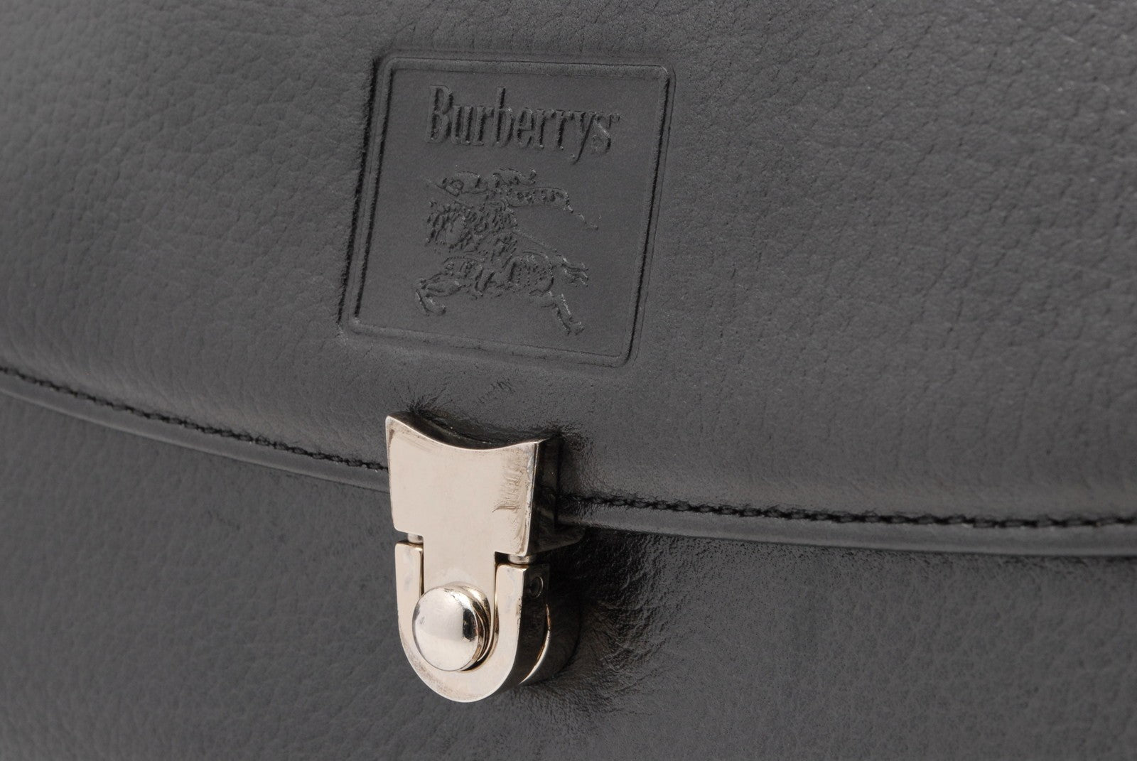 Burberry Nova Check Hand Tote Bag - Black, Leather