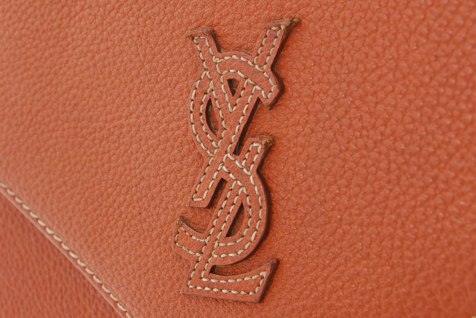 Saint Laurent Shoulder Tote Stitch Bag - Brown, Leather