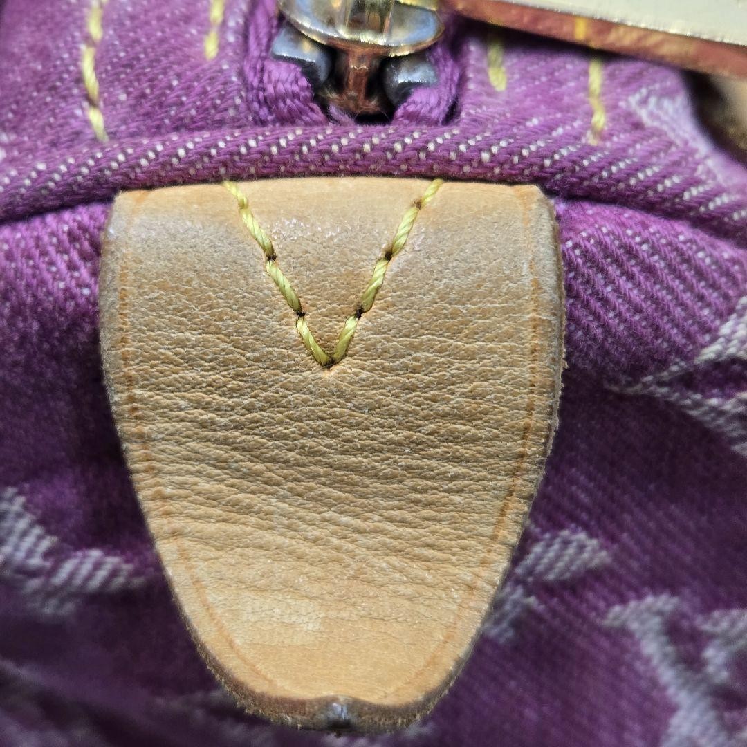 Louis Vuitton Monogram Denim Neo Speedy Handbag - Pink x Beige, Denim Leather