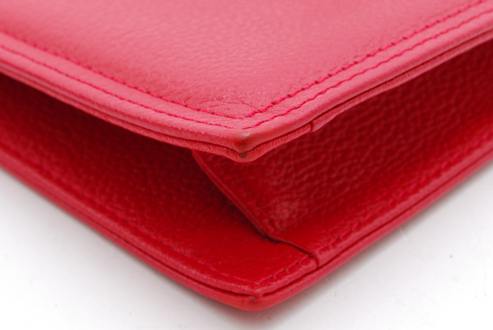 Saint Laurent Yves Clutch Bag - Red, Leather