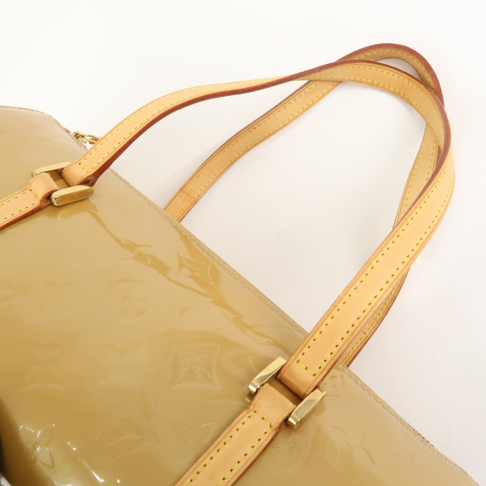 Louis Vuitton Monogram Vernis Bedford Handbag - Beige, Vernis Leather