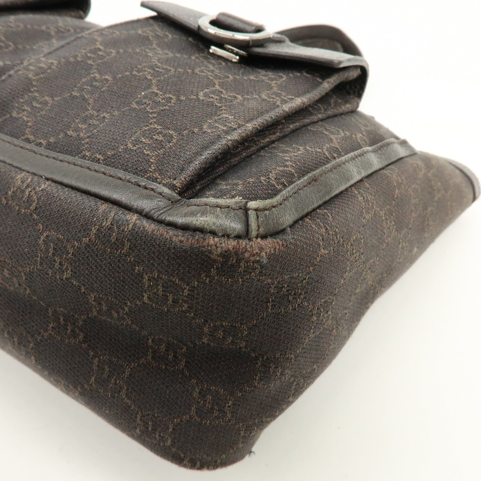 Gucci Abbey Tote Bag - Brown, GG Canvas, Leather
