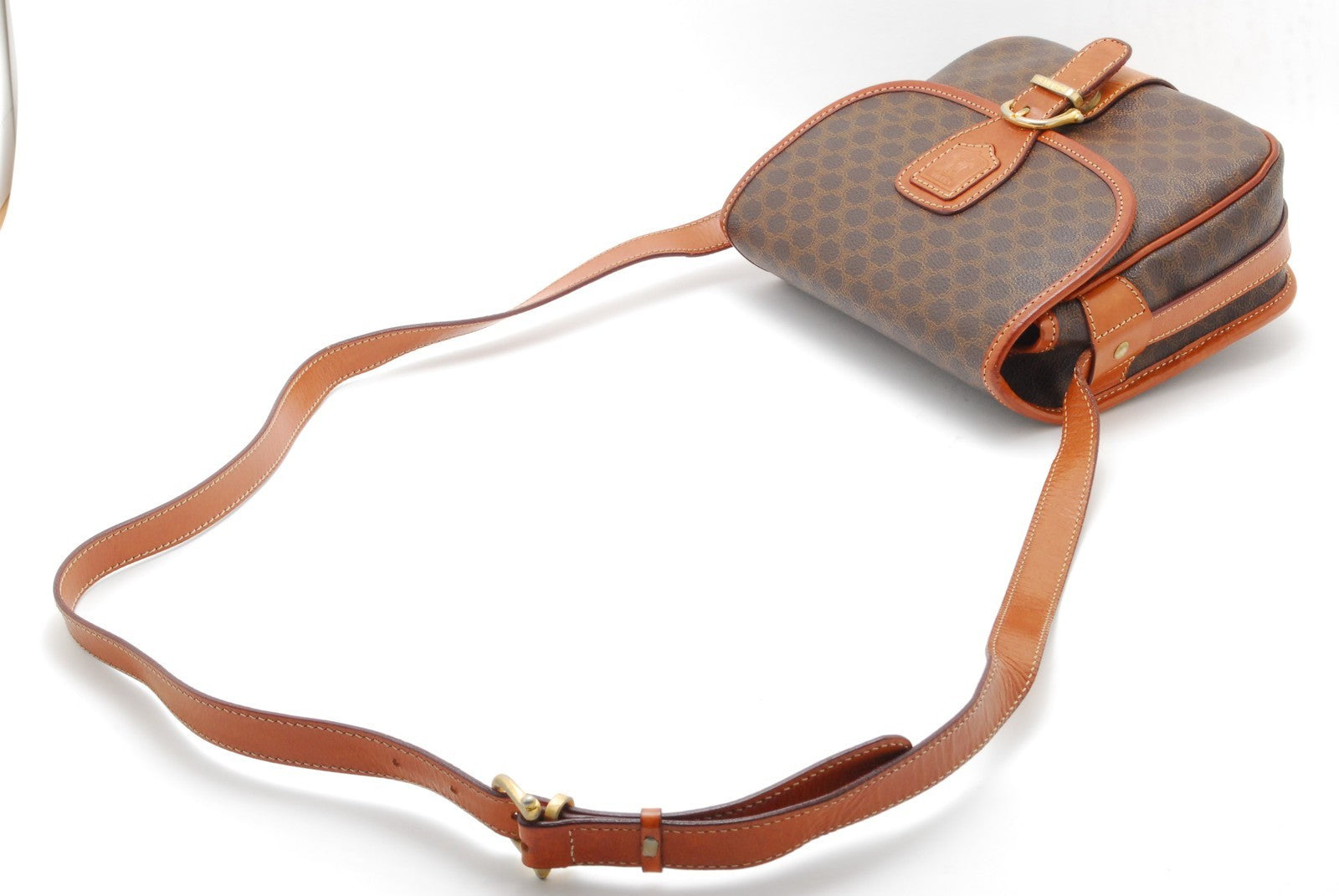 Celine Macadam Shoulder Bag - Brown, Leather PVC