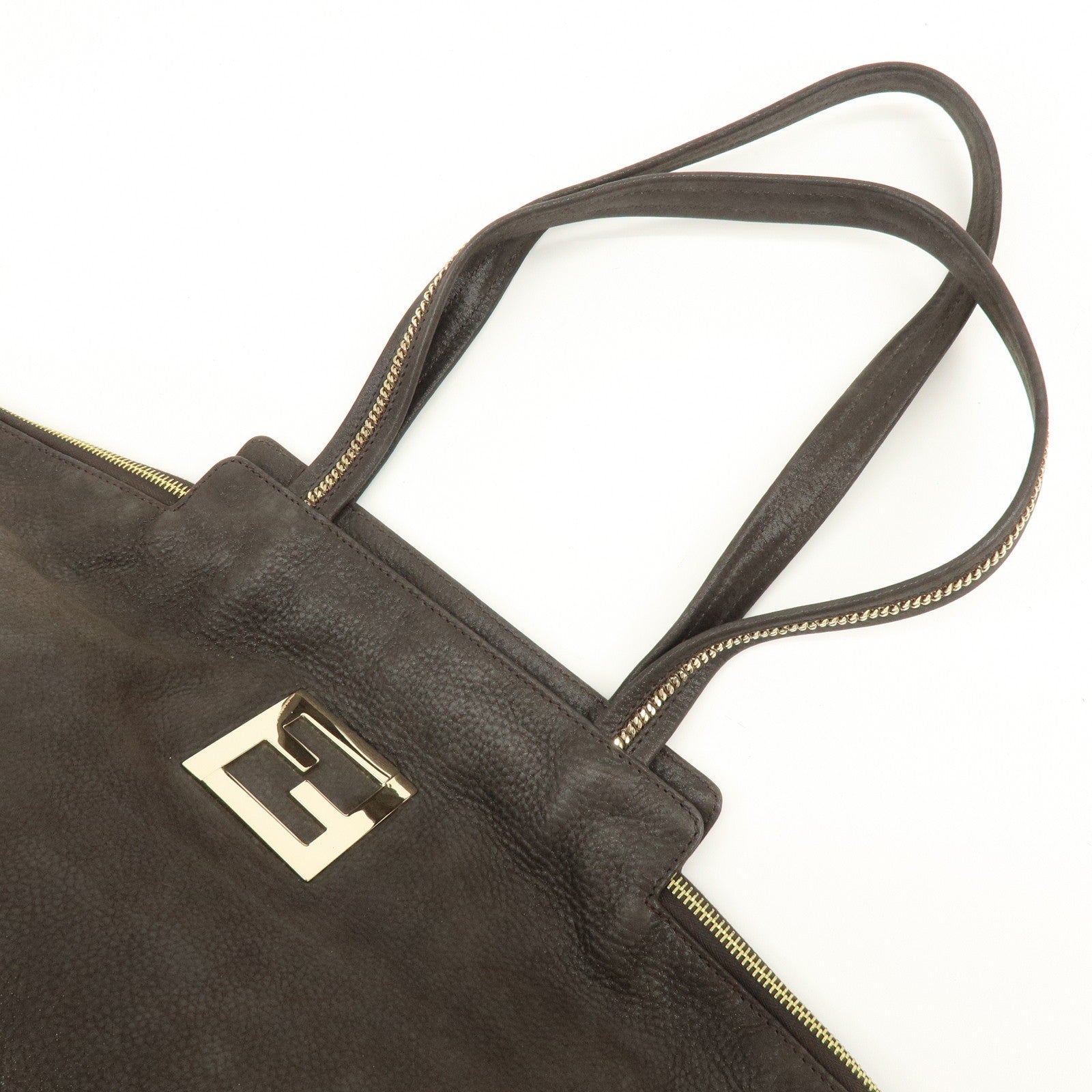 Fendi 8BR636 Tote Bag - Dark Brown, Leather