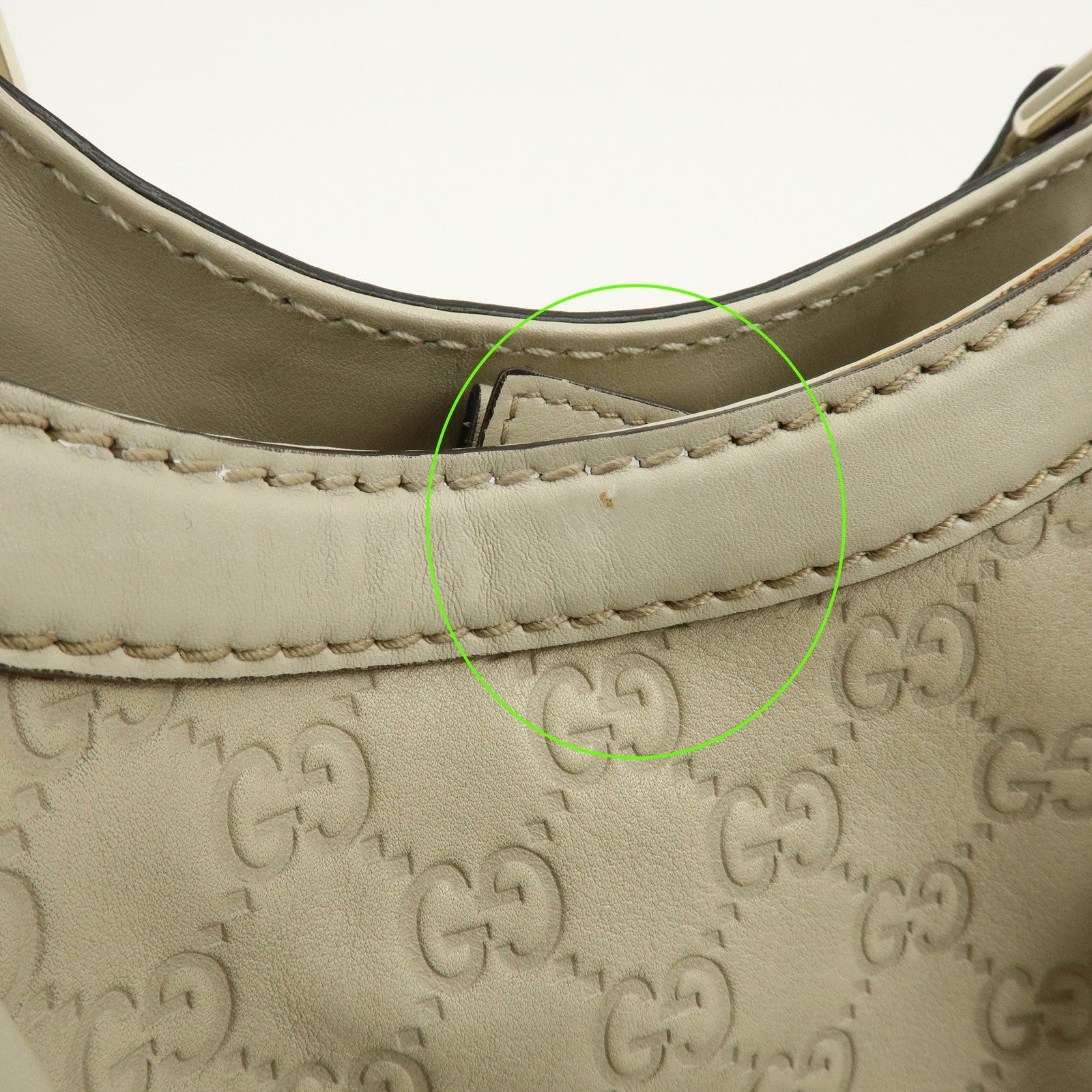 Gucci Sukey Guccissima Leather Tote Bag - White, Leather