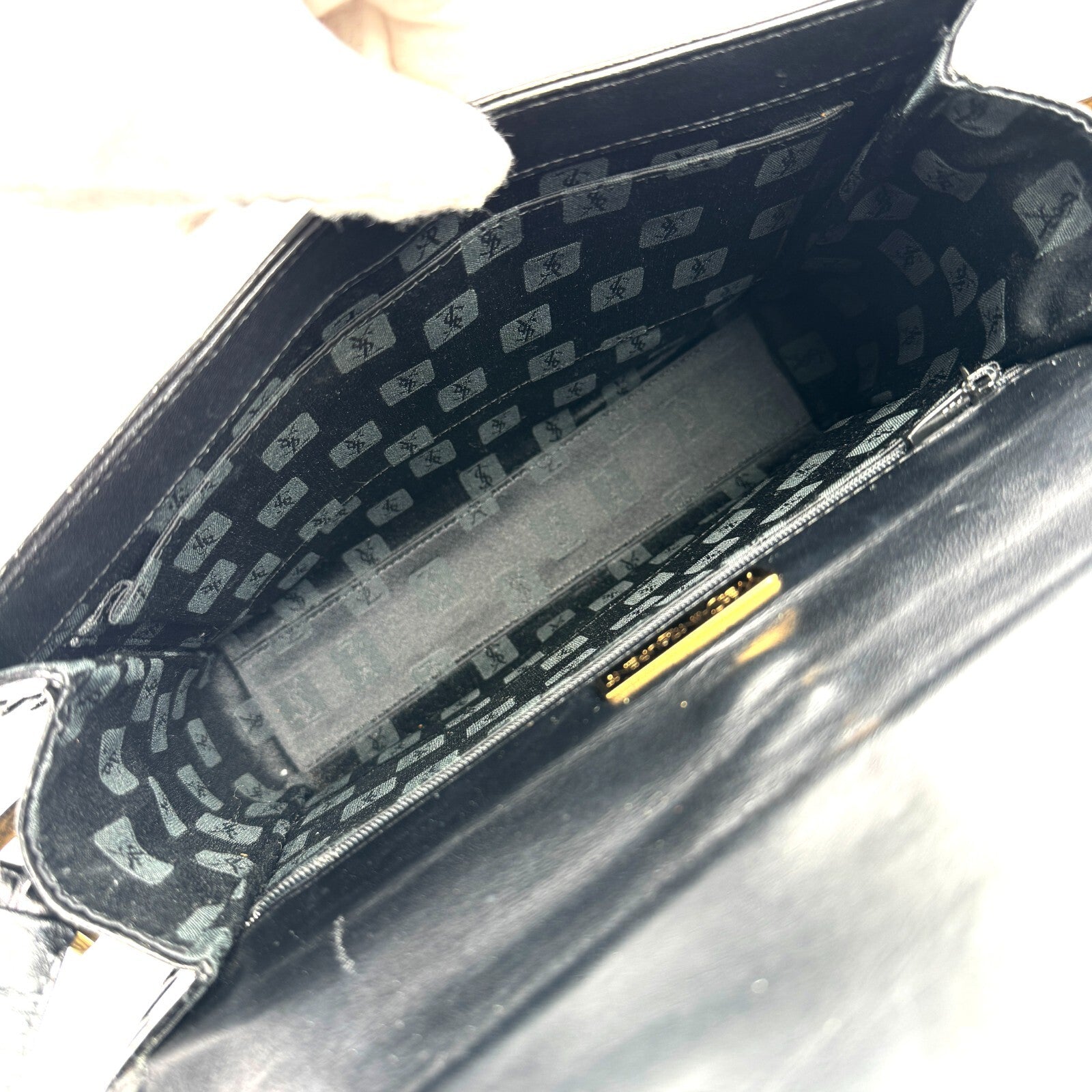 Saint Laurent YSL Shoulder Bag - Black, Leather