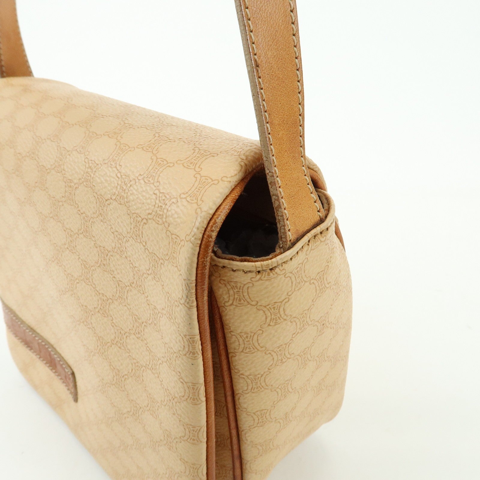 Celine Macadam Shoulder Bag - Beige, PVC Leather