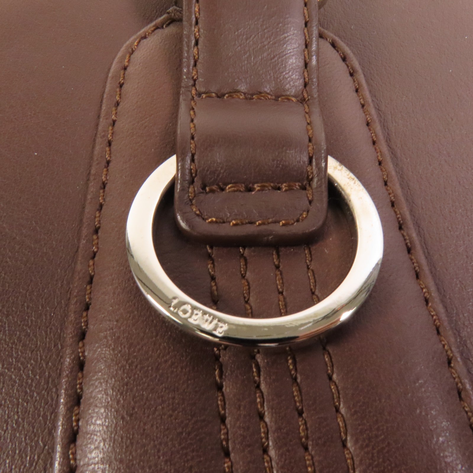 Loewe SHW Handbag - Brown, Calfskin Leather
