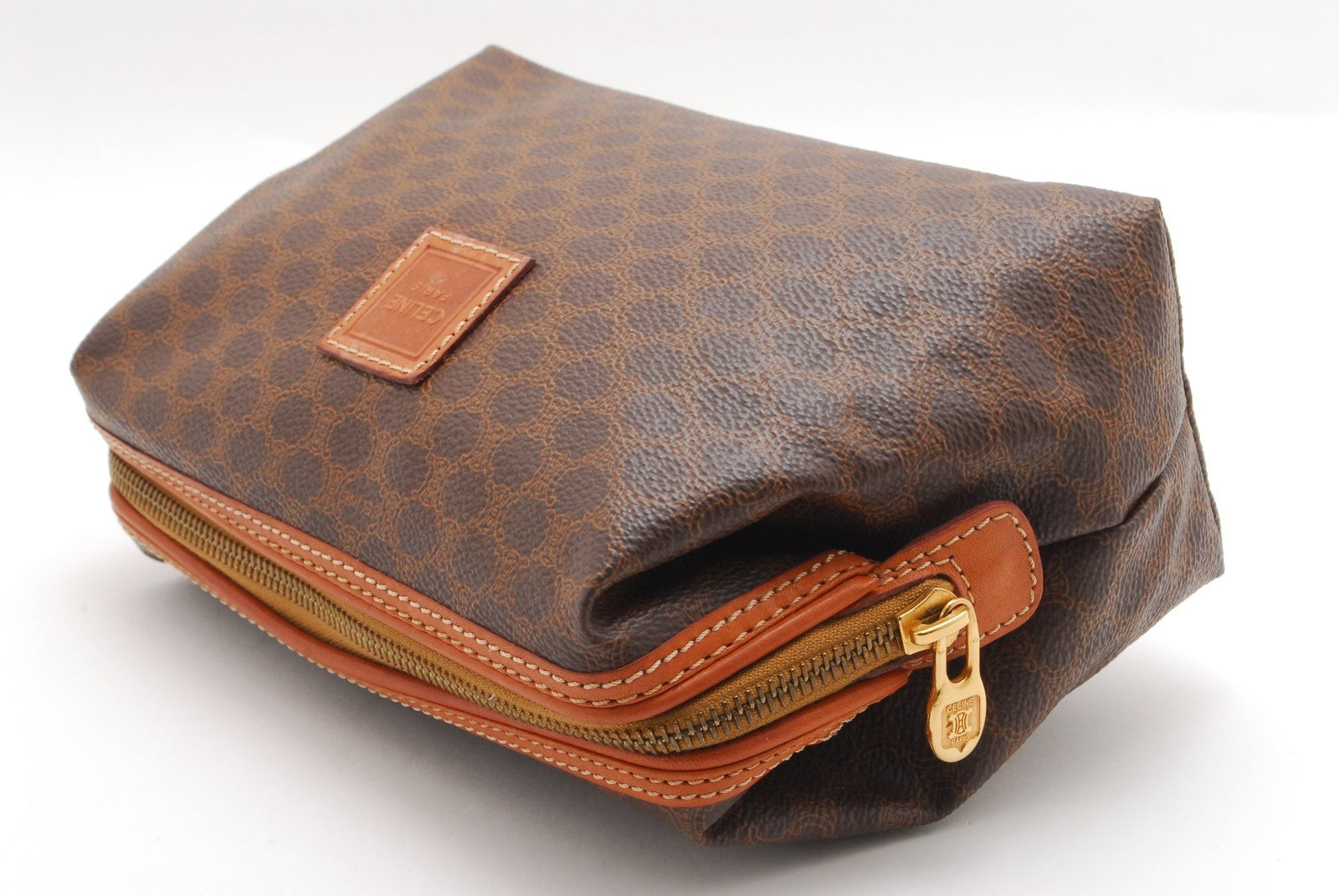 Celine Macadam Pouch - Brown, PVC Leather
