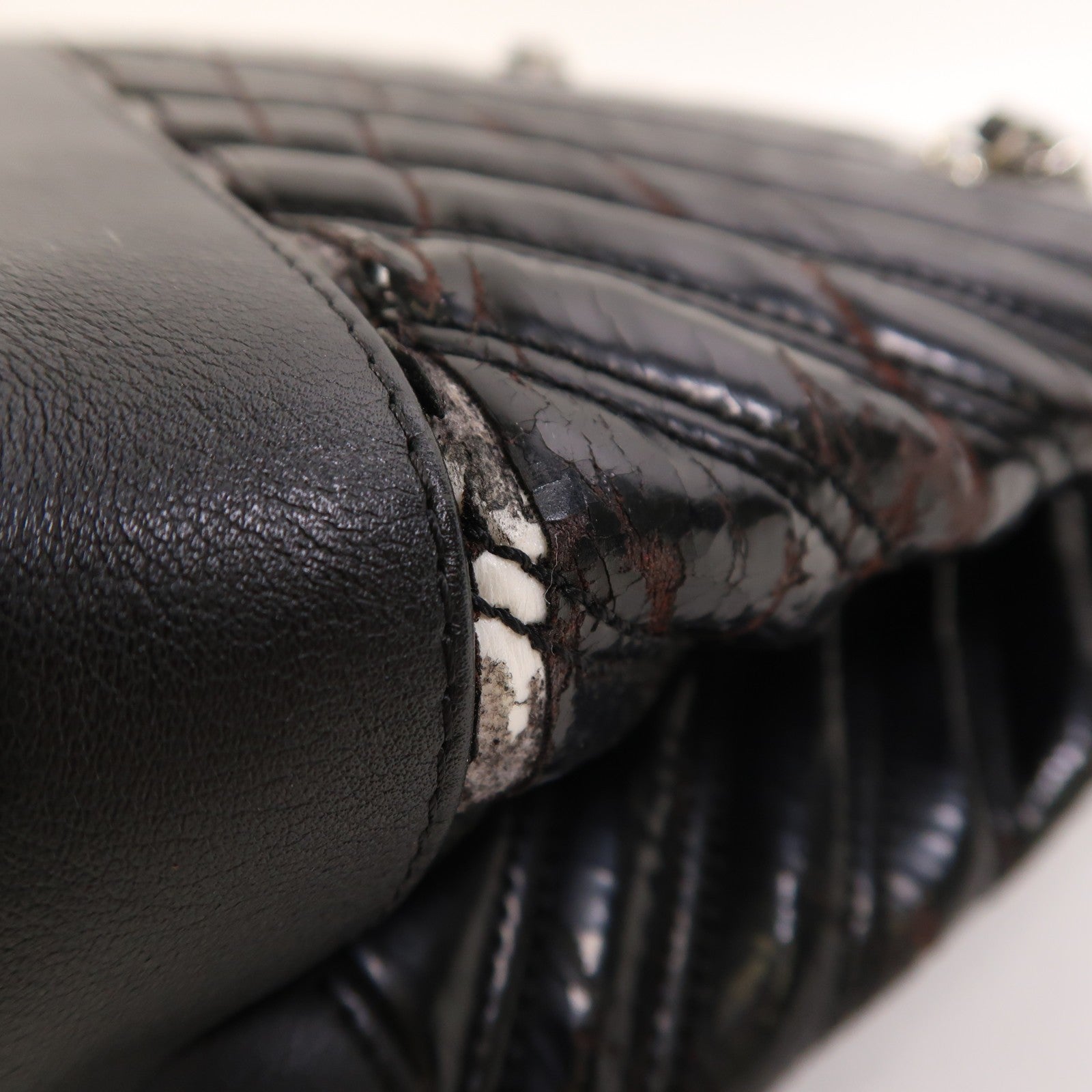 Chanel CC SHW Chain Shoulder Bag - Black, Leather