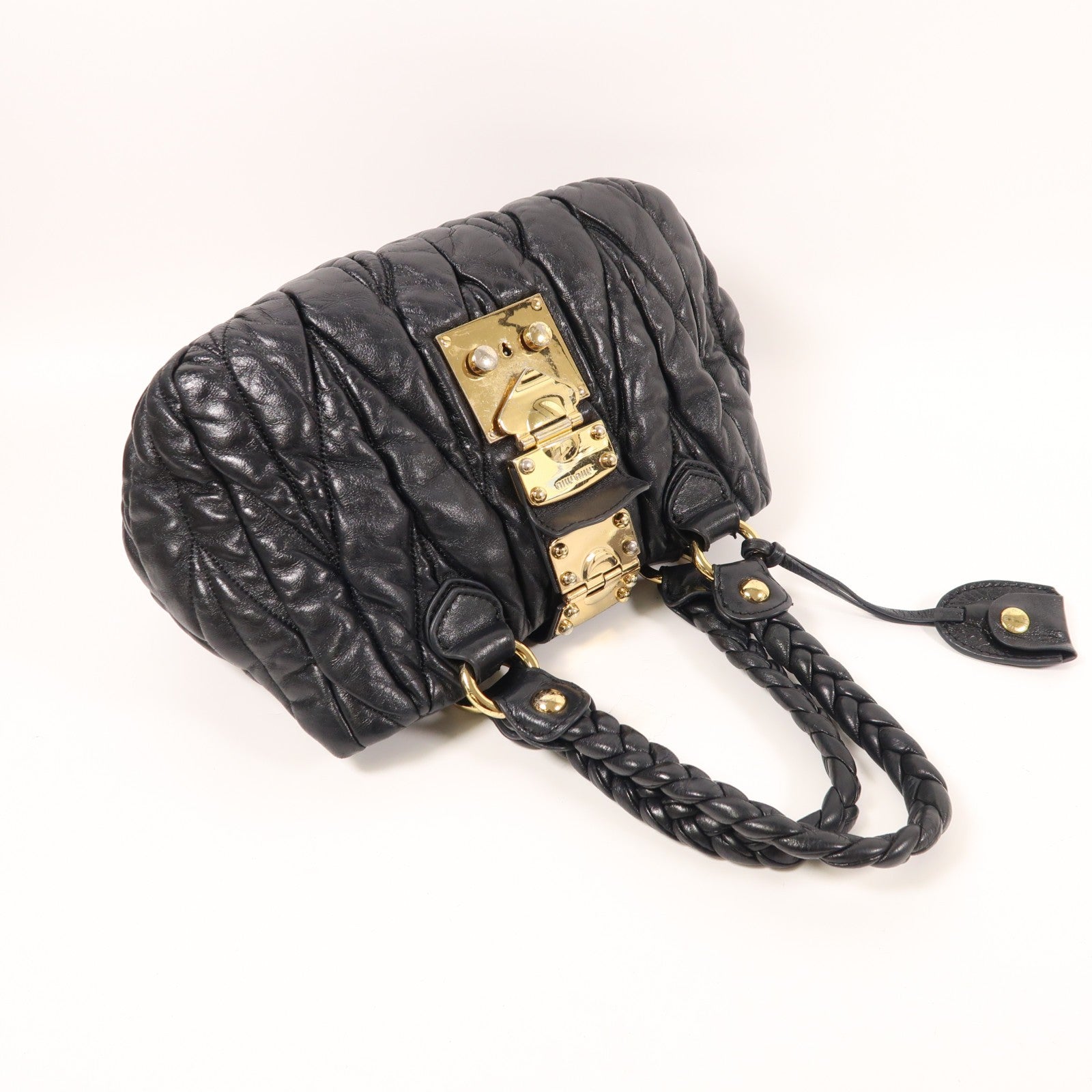 Miu Miu Hand Bag - Black, Calfskin Leather