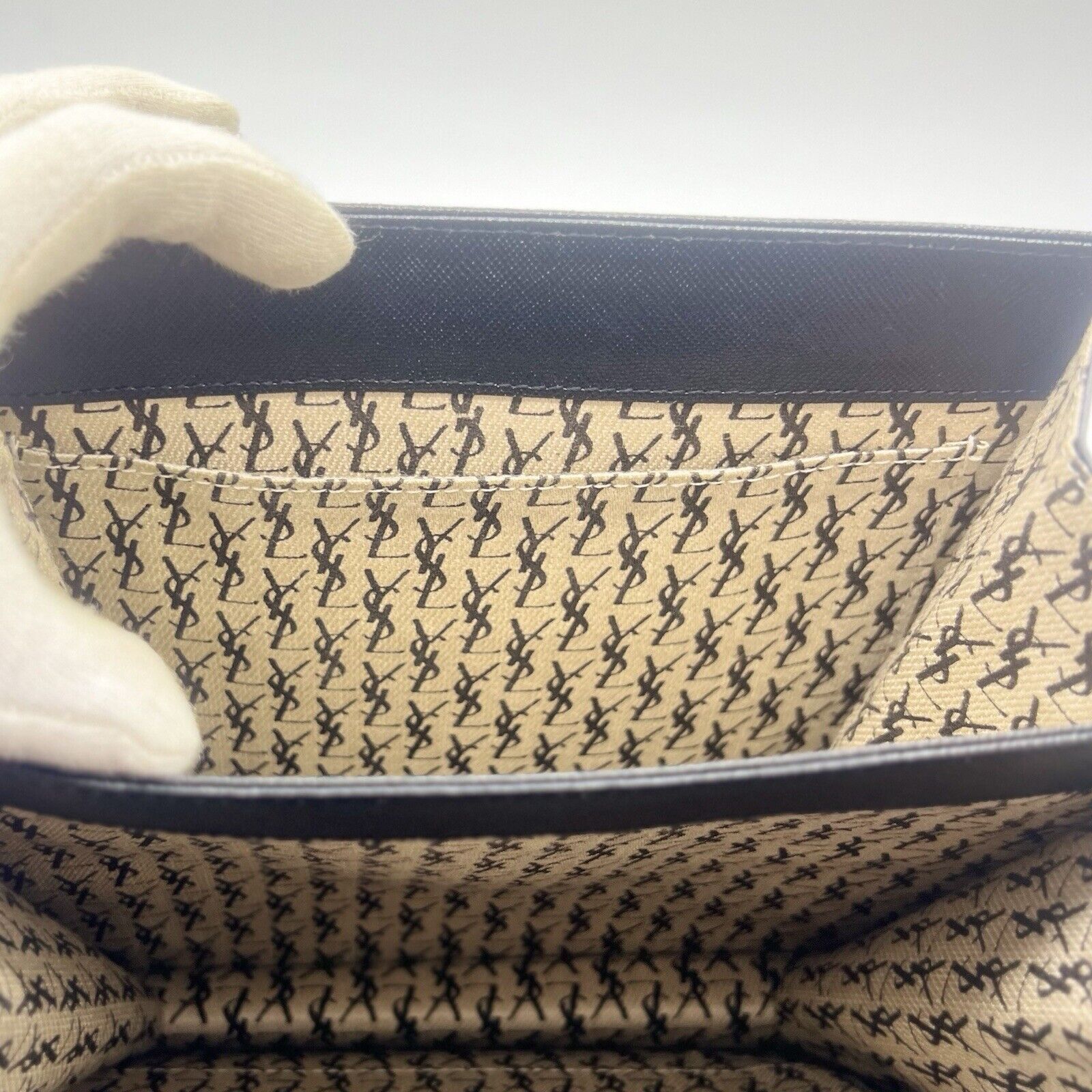 Saint Laurent YSL Shoulder Bag - Black, Leather