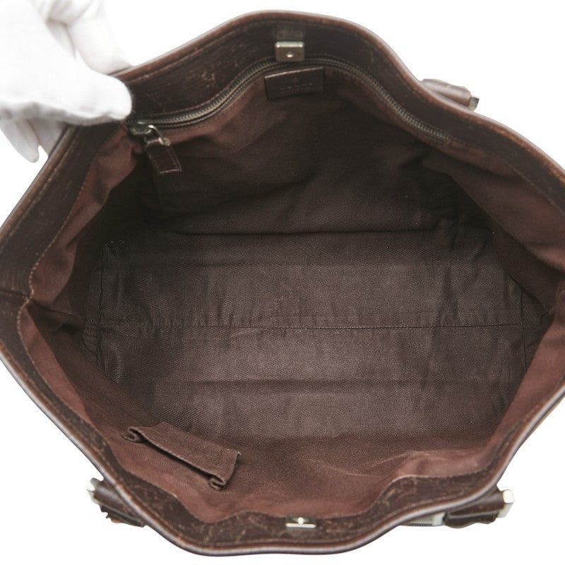 Gucci GG Supreme Tote Bag - Beige Brown, PVC