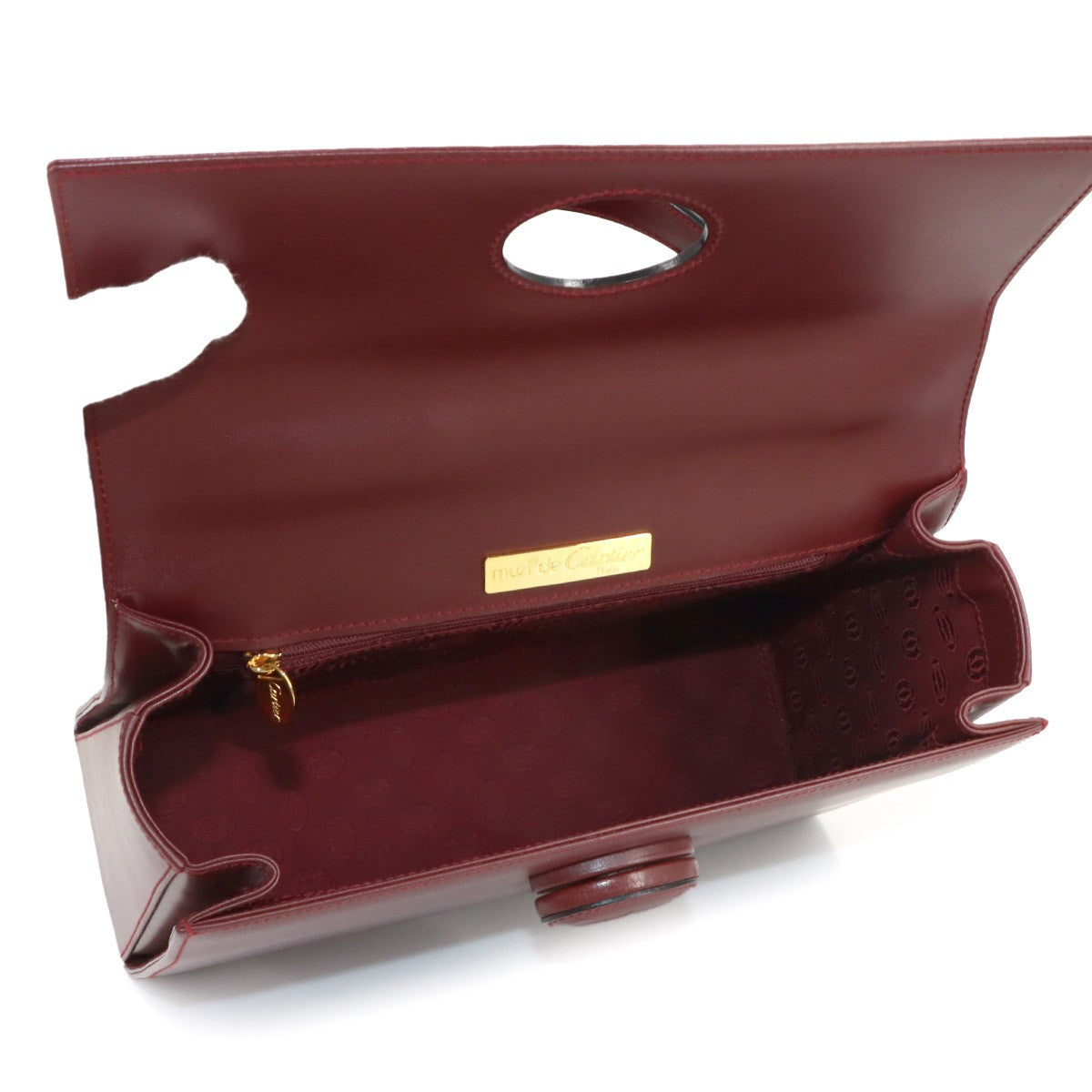 Cartier Must Hand Bag - Bordeaux, Leather