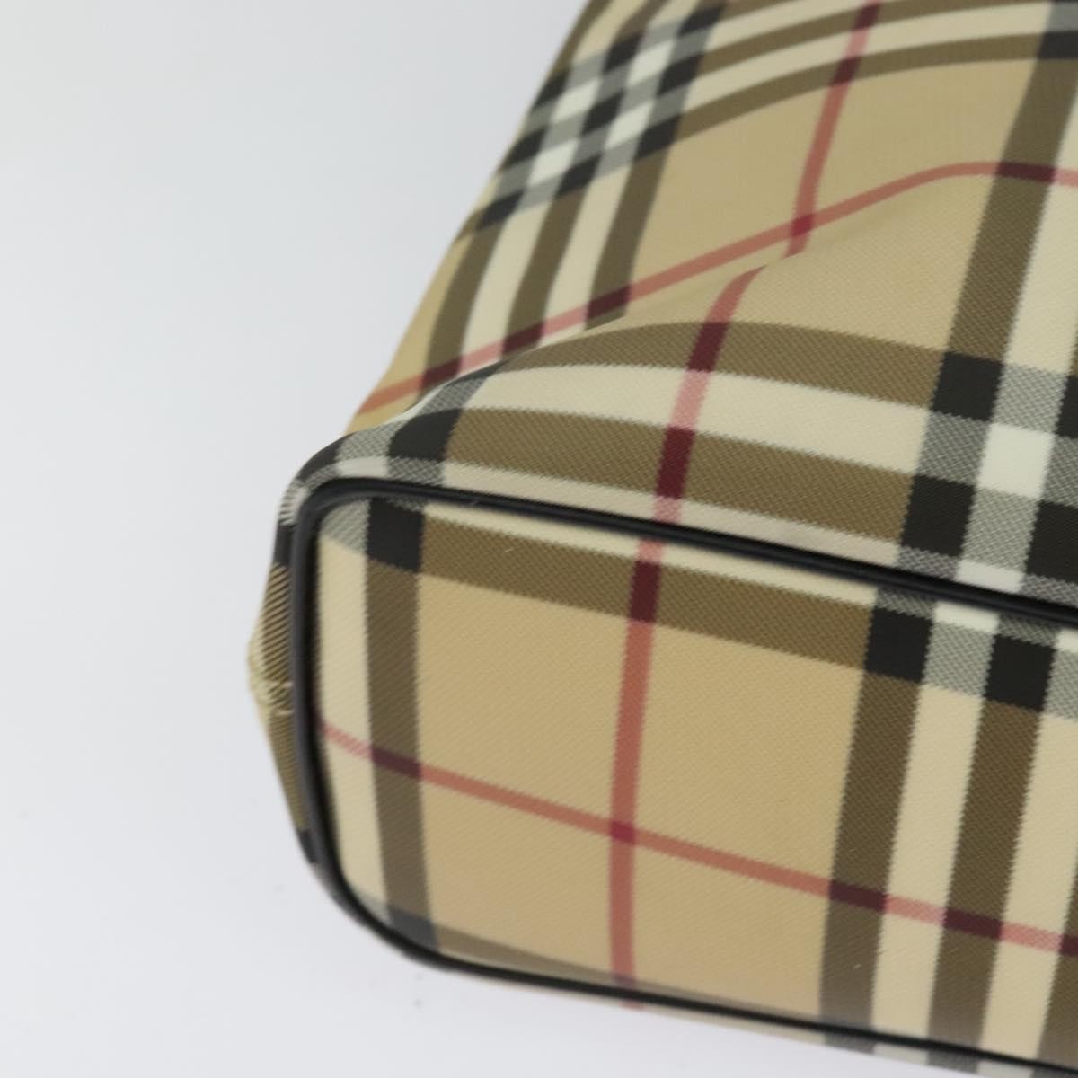 Burberry Nova Check Handbag - Beige/Silver, PVC Leather