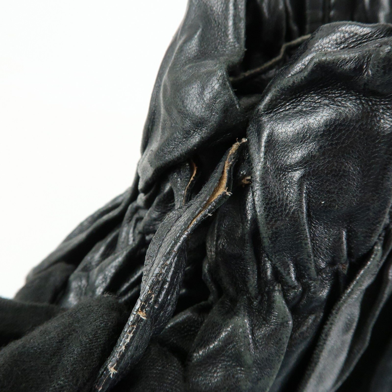 Prada Drawstring Shoulder Bag - Black, Leather