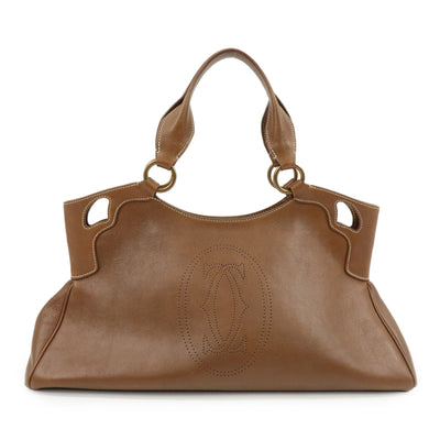 Cartier Marcello de Cartier Hand Bag - Brown, Leather