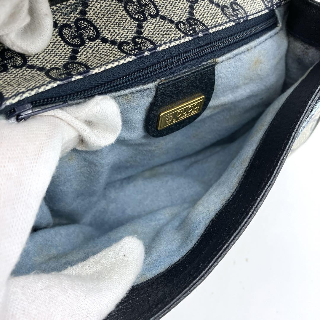 Gucci GG Supreme Shoulder Bag - Navy, PVC