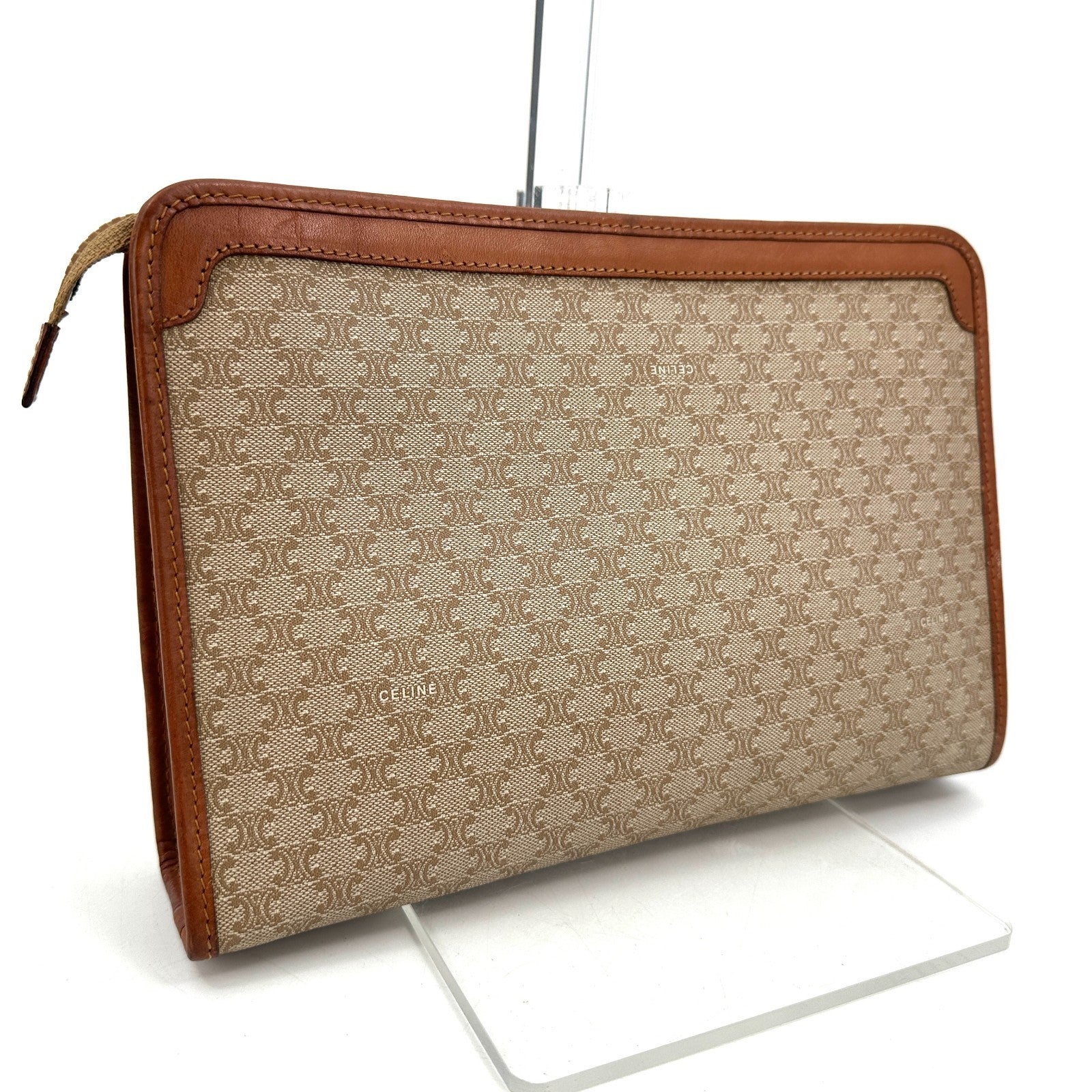 Celine C Clutch Bag - Brown, Leather