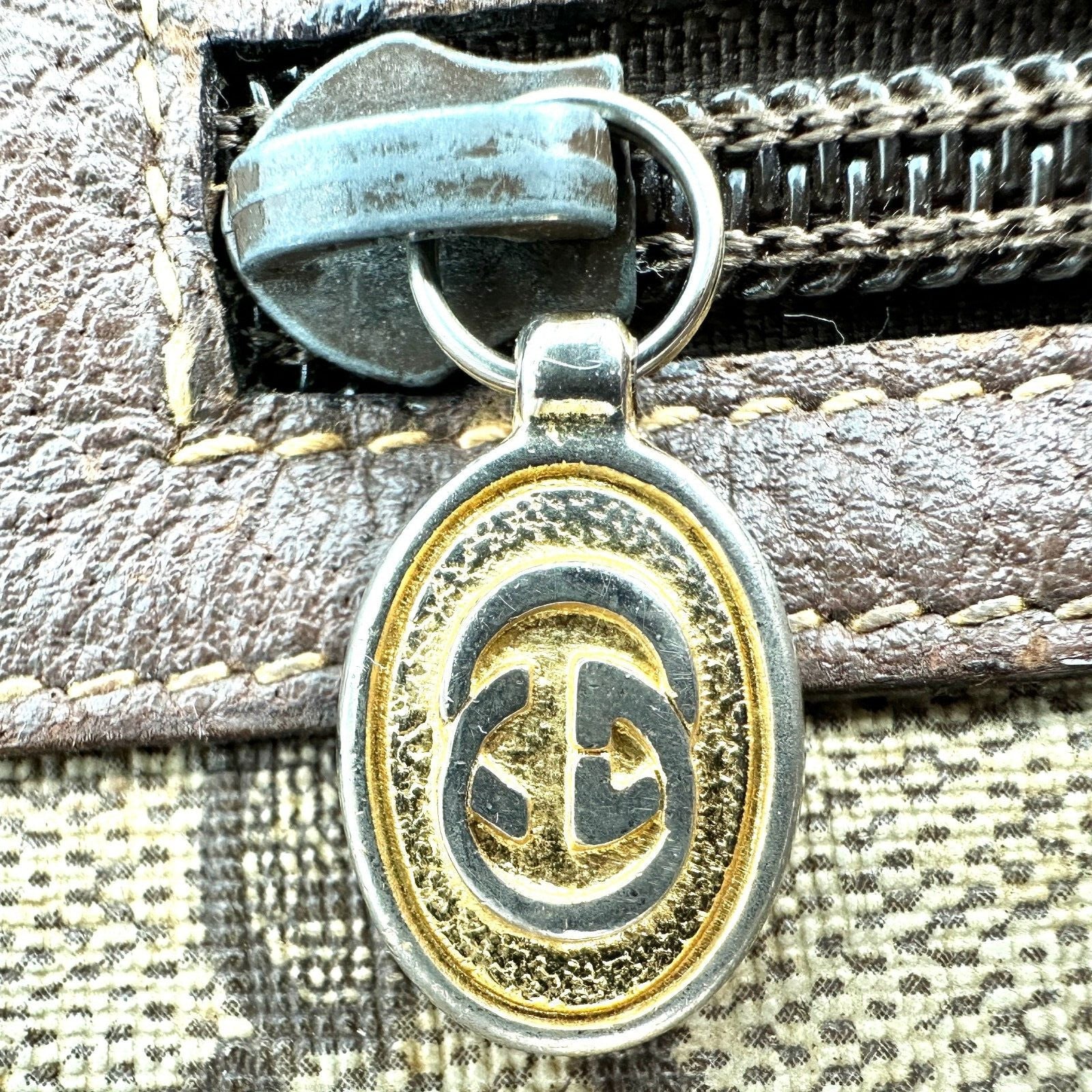 Gucci Sherry Shoulder Bag - Brown, PVC/Leather
