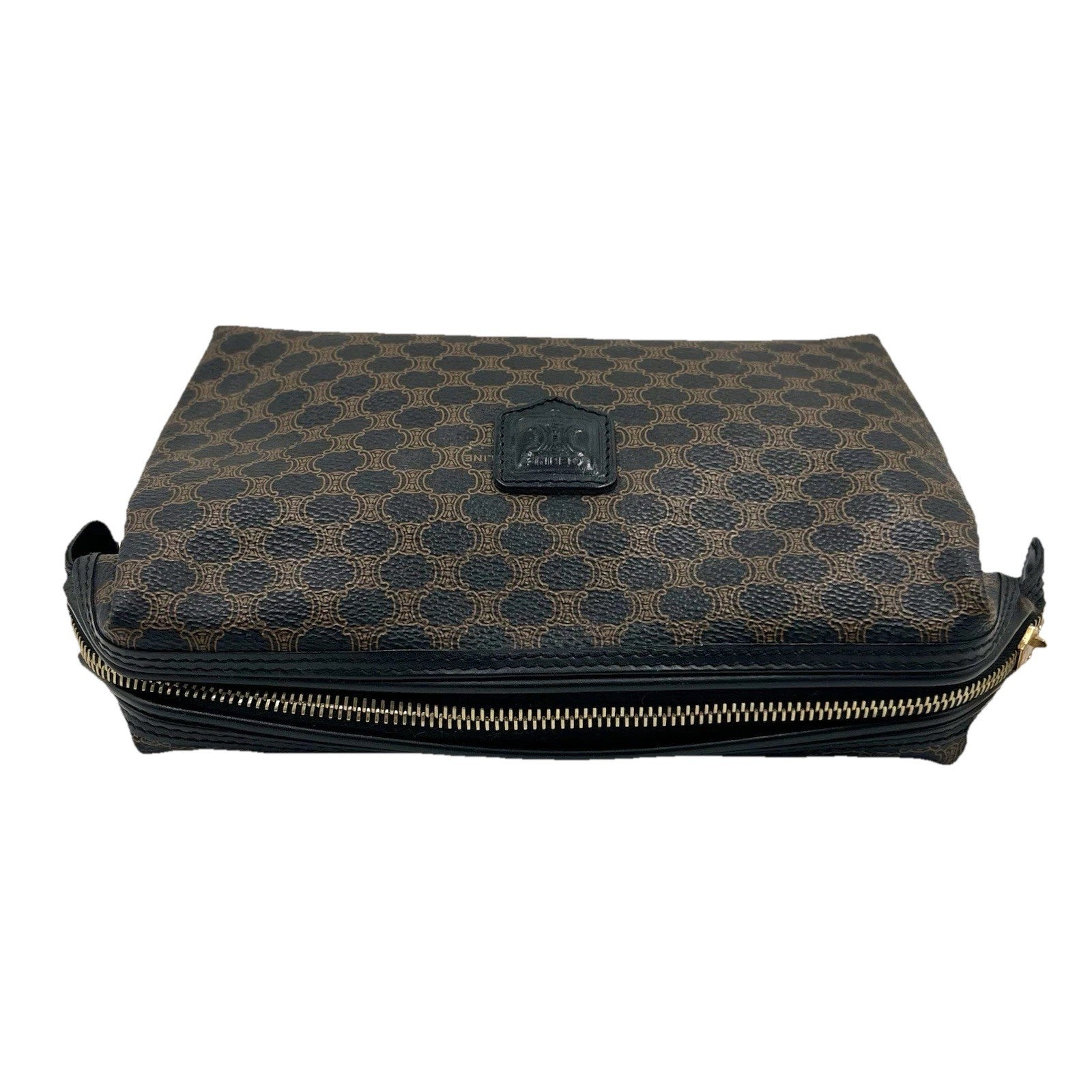 Celine Macadam Cosmetics Pouch - Black, PVC