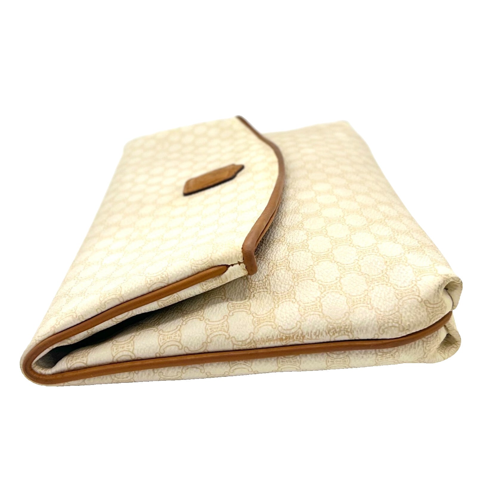 Celine Macadam Clutch - Ivory, Leather