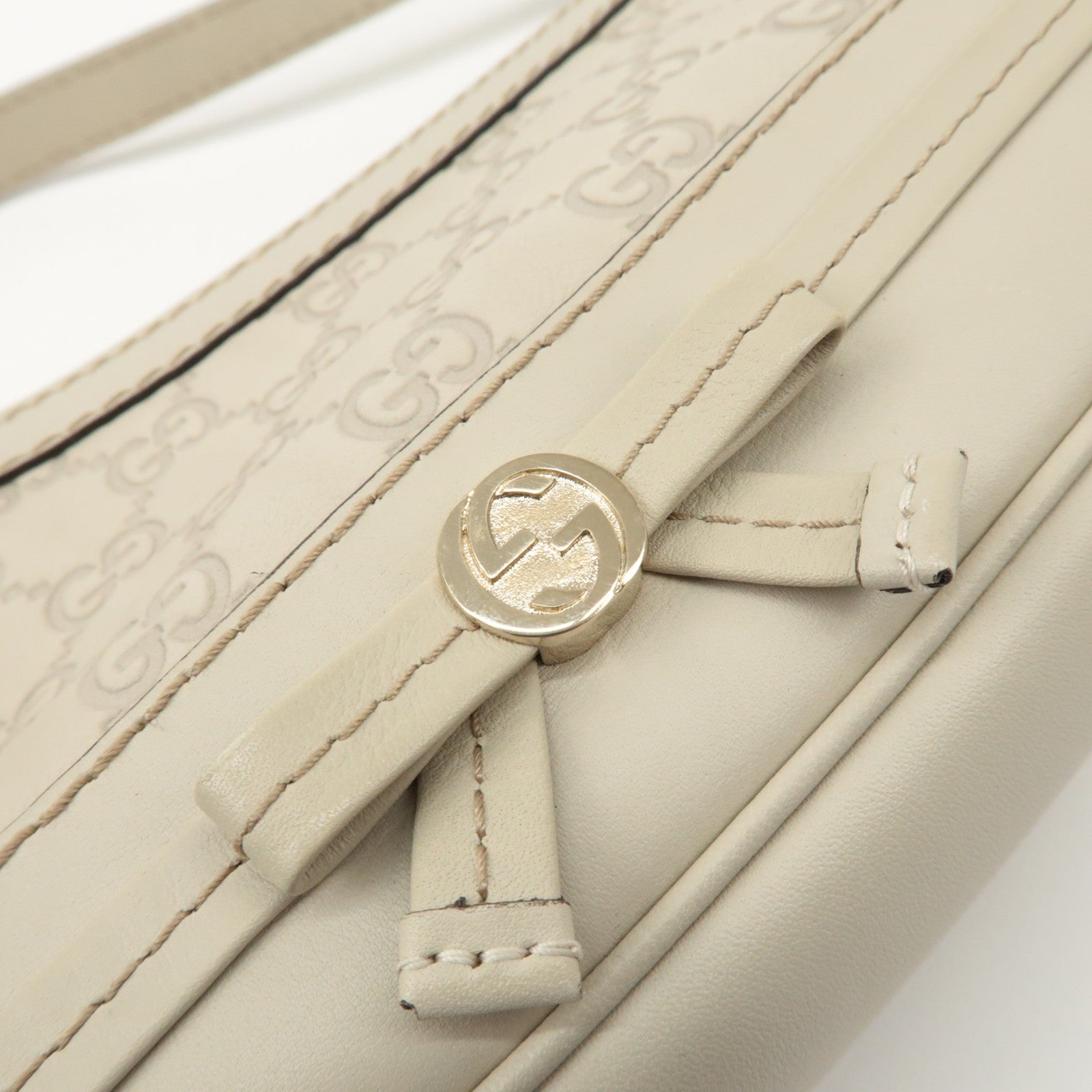Gucci Hand Bag - Ivory, Leather