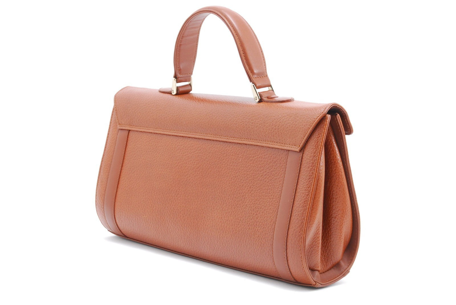 Burberry Vintage Top Handle Handbag - Brown, Leather