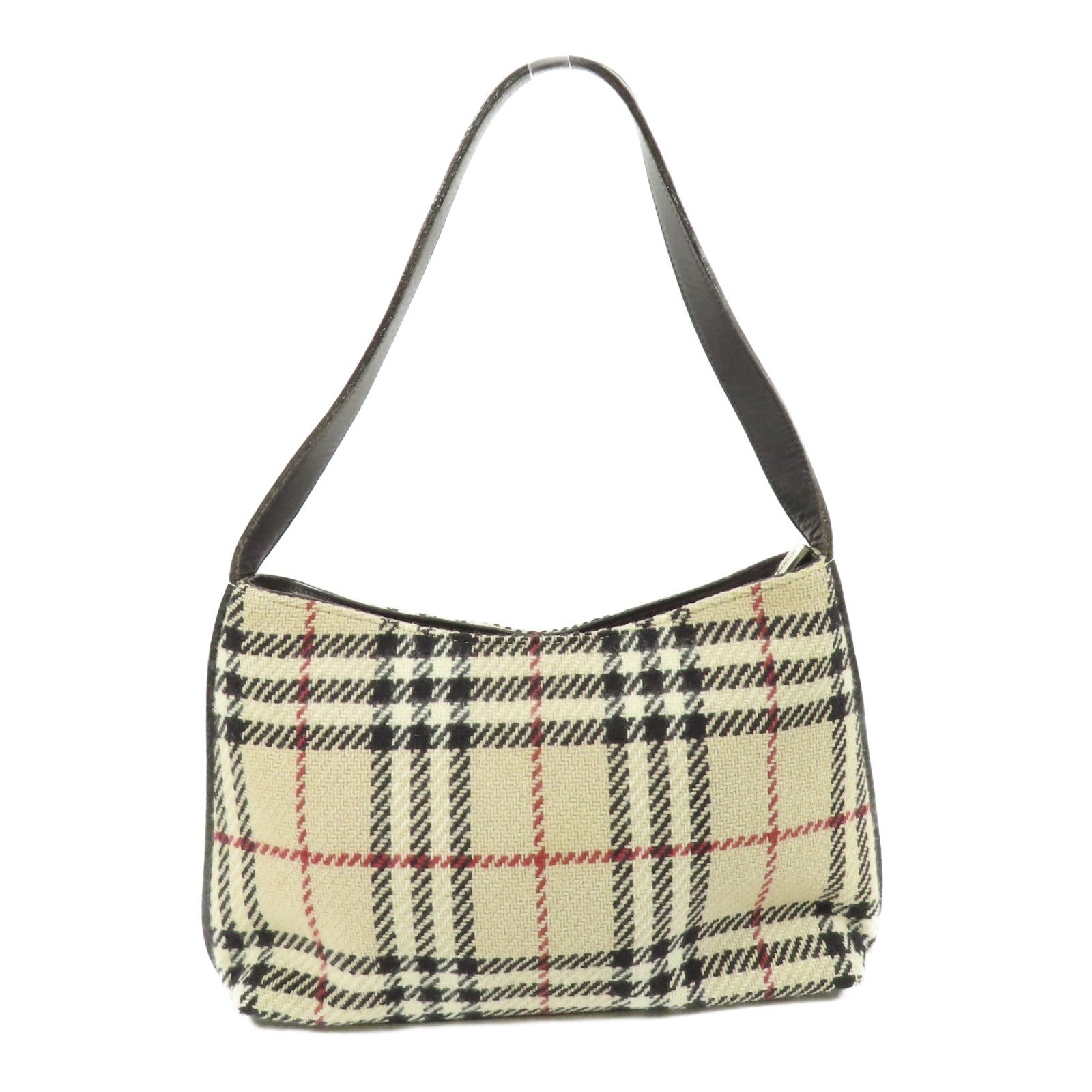Burberry SHW Shoulder Bag - Beige, Wool