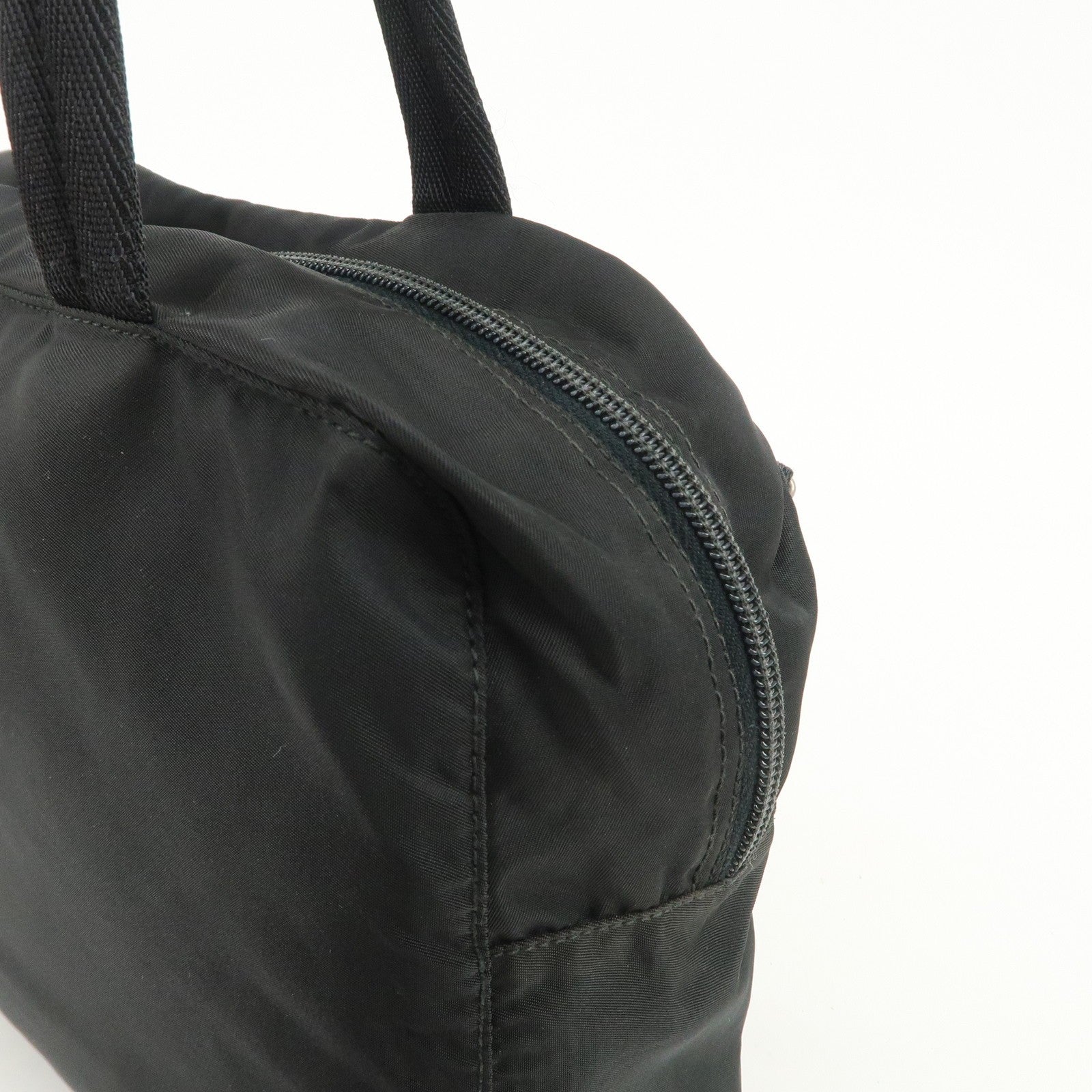 Prada Triangle Logo Tote Bag - Black, Nylon