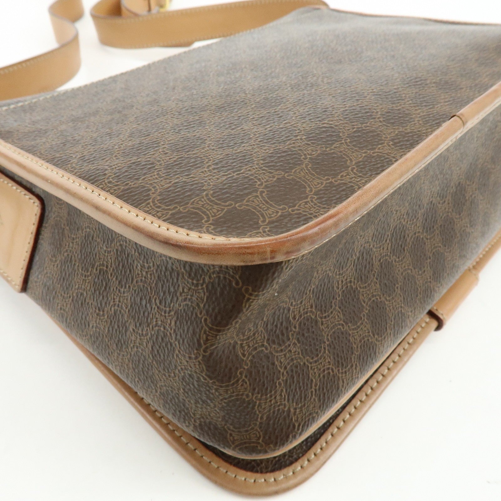 Celine Macadam Shoulder Bag - Brown, PVC Leather