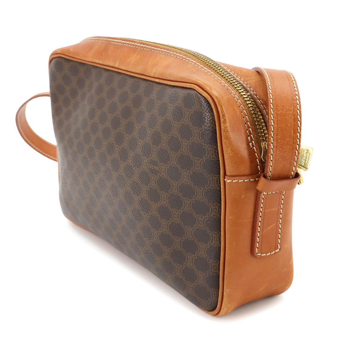 Celine Macadam Shoulder Bag - Brown, PVC Leather