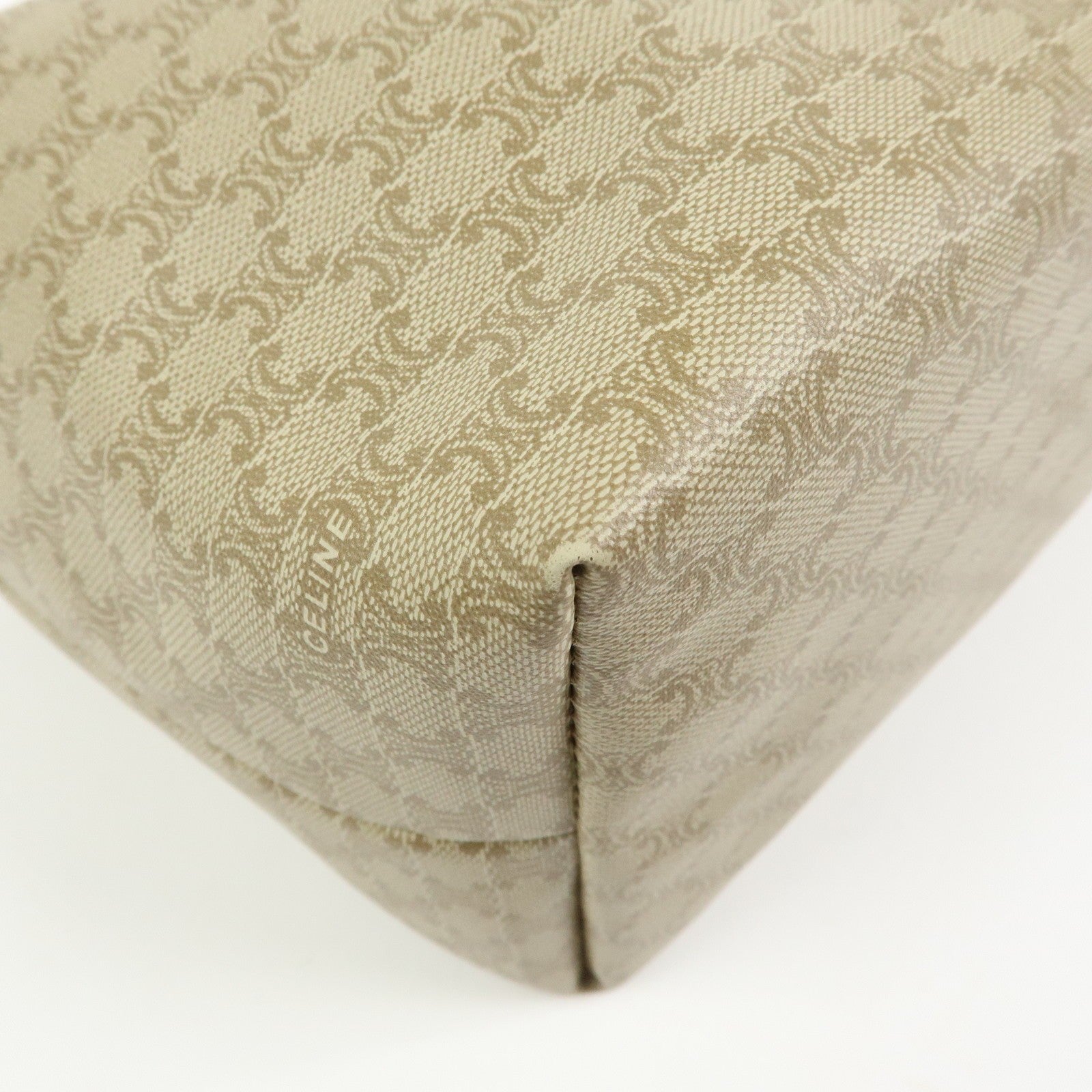 Celine Macadam Hand Bag - Beige, PVC Leather