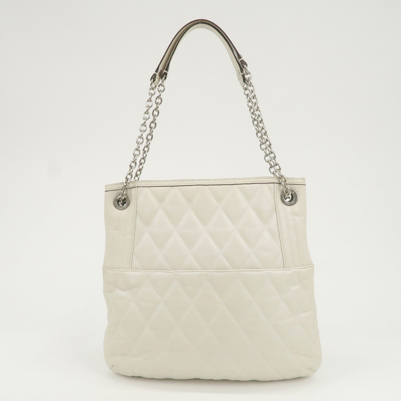 Coach Leather Chain Shoulder Bag - Ivory, Leather