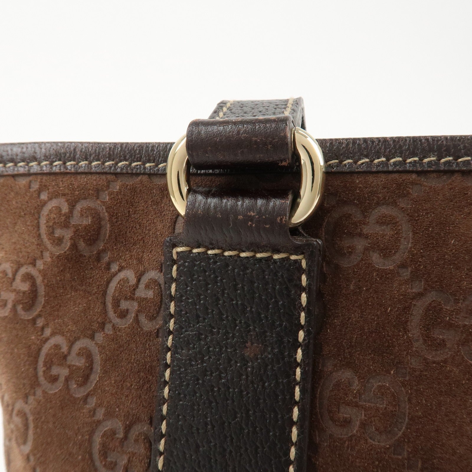 Gucci Tote Bag - Brown, Suede Leather