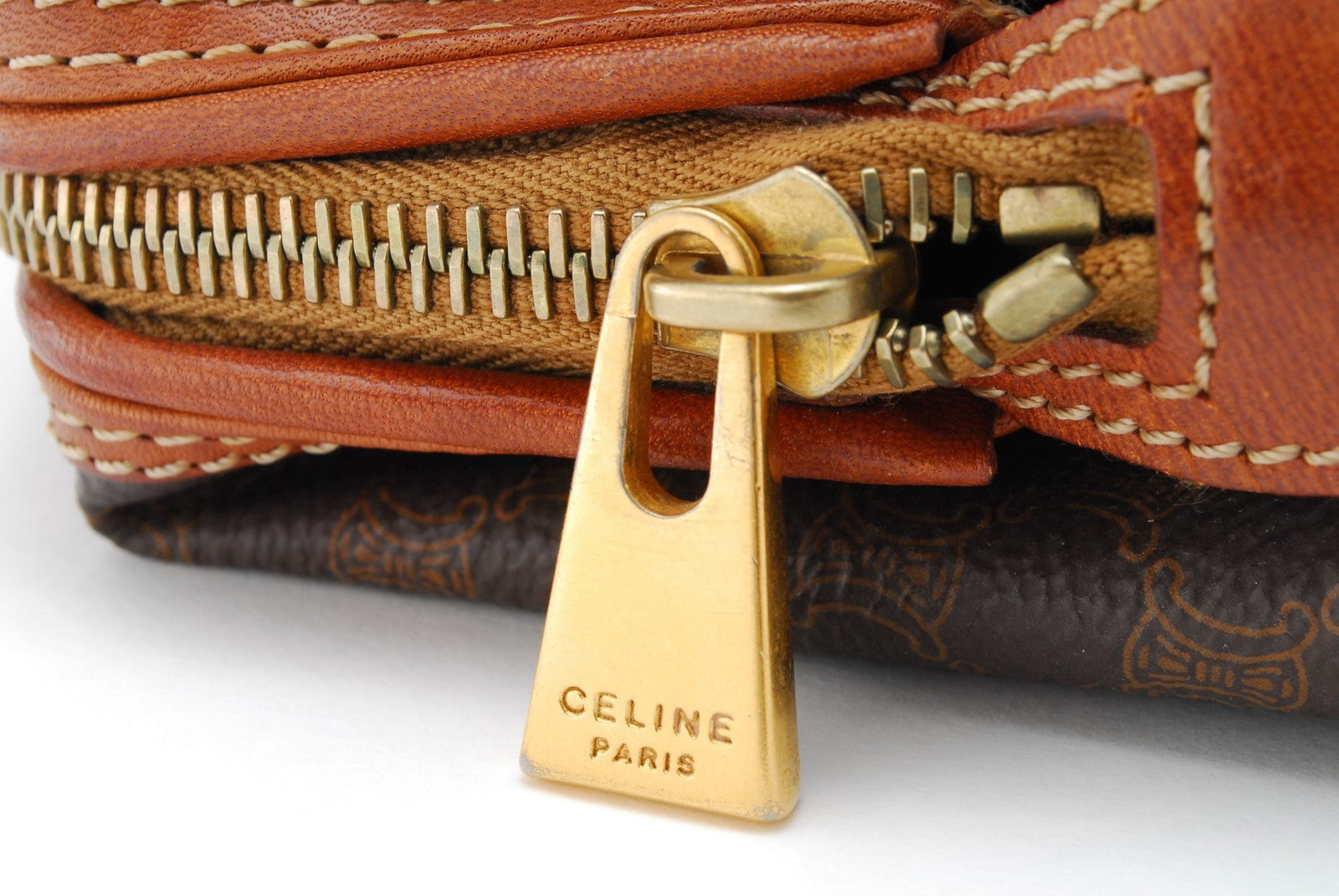 Celine Pouch Clutch Bag - Brown, PVC