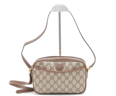 Gucci GG Shoulder Bag - Beige Brown, PVC Leather