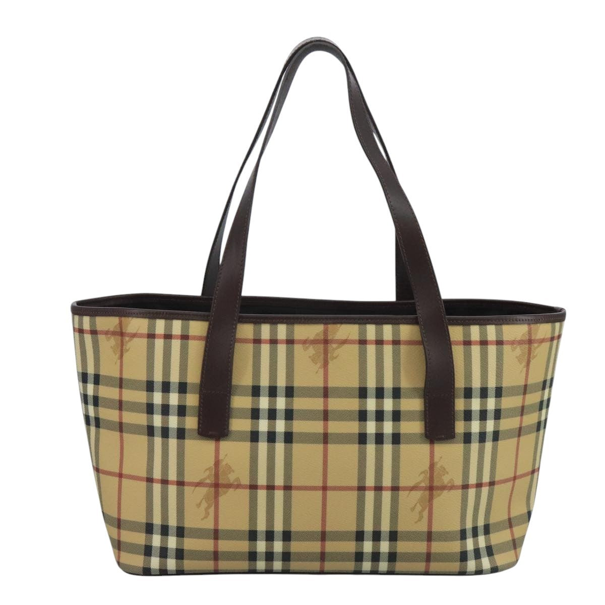 Burberry Nova Check Tote Bag - Beige, PVC Leather