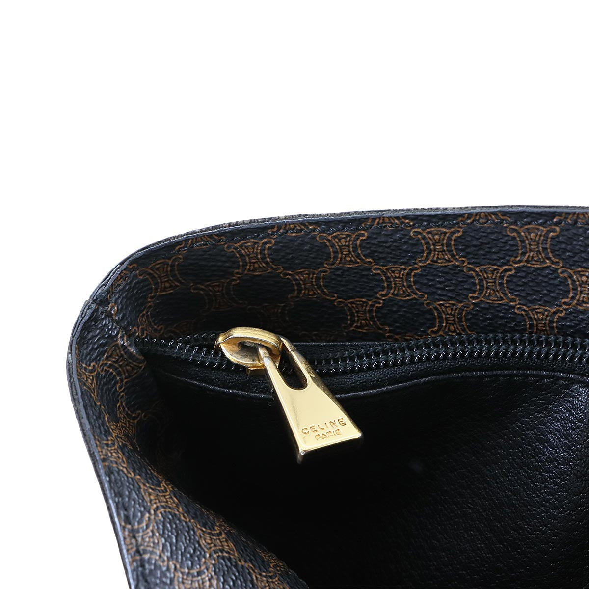 Celine Macadam Shoulder Bag - Black and Brown, PVC and Leather