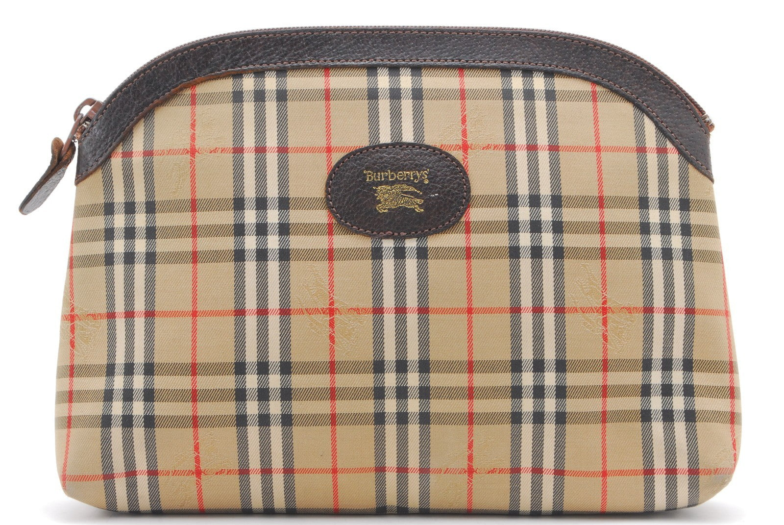Burberry Nova Check Clutch Bag - Beige, Canvas