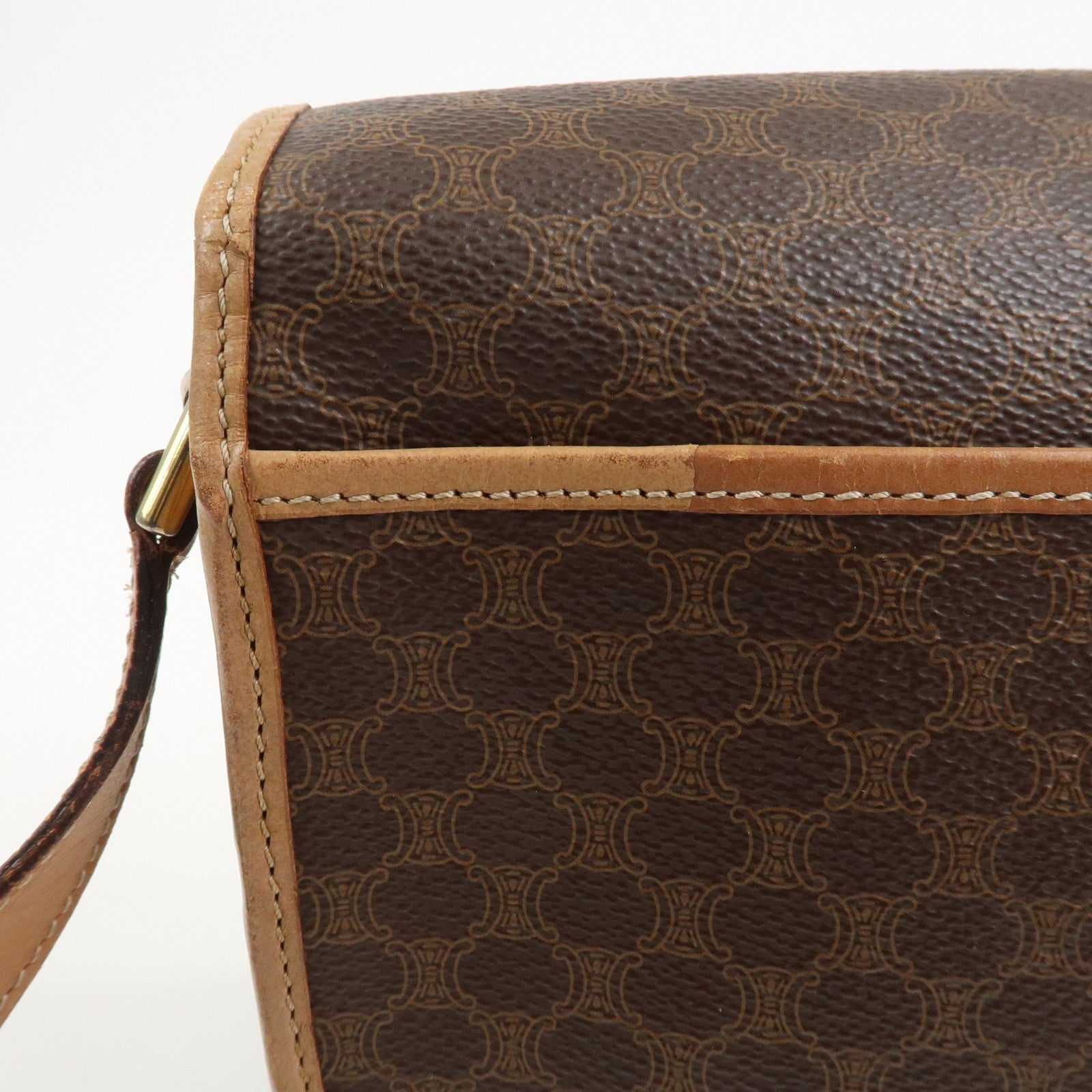 Celine Macadam Shoulder Bag - Brown, PVC