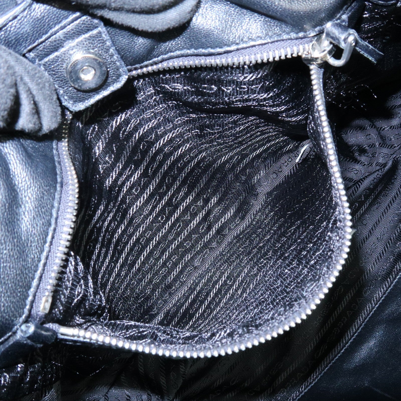 Prada Tote Bag - Black, Leather, Nylon