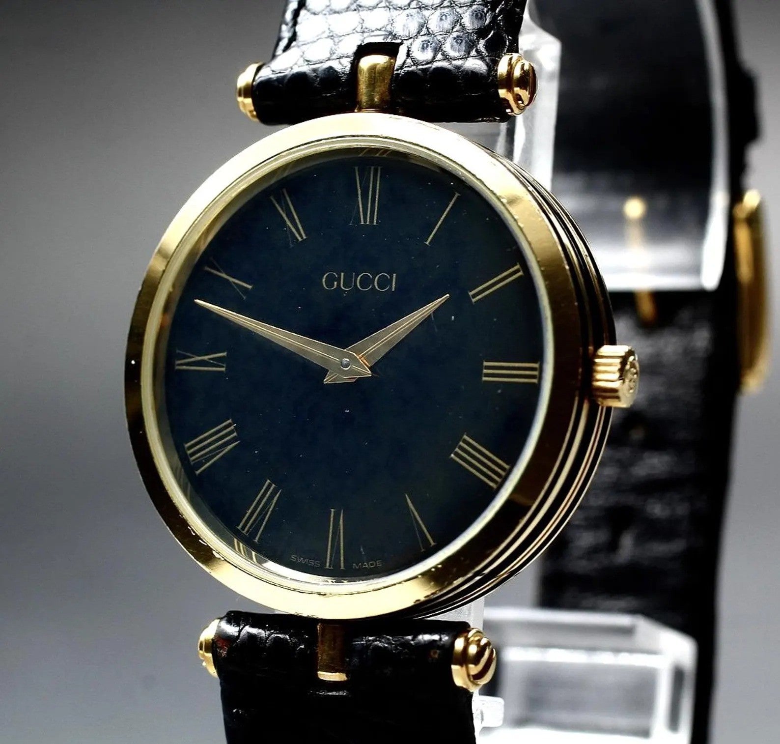 Gucci Man 2000M Wristwatch - Black, Leather